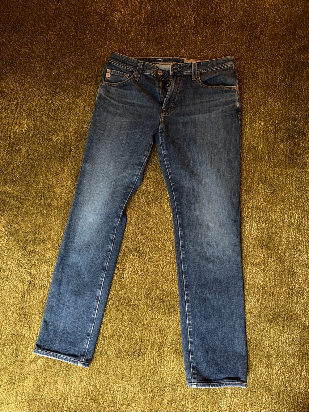 AG Everett Slim Straight Blue Jeans